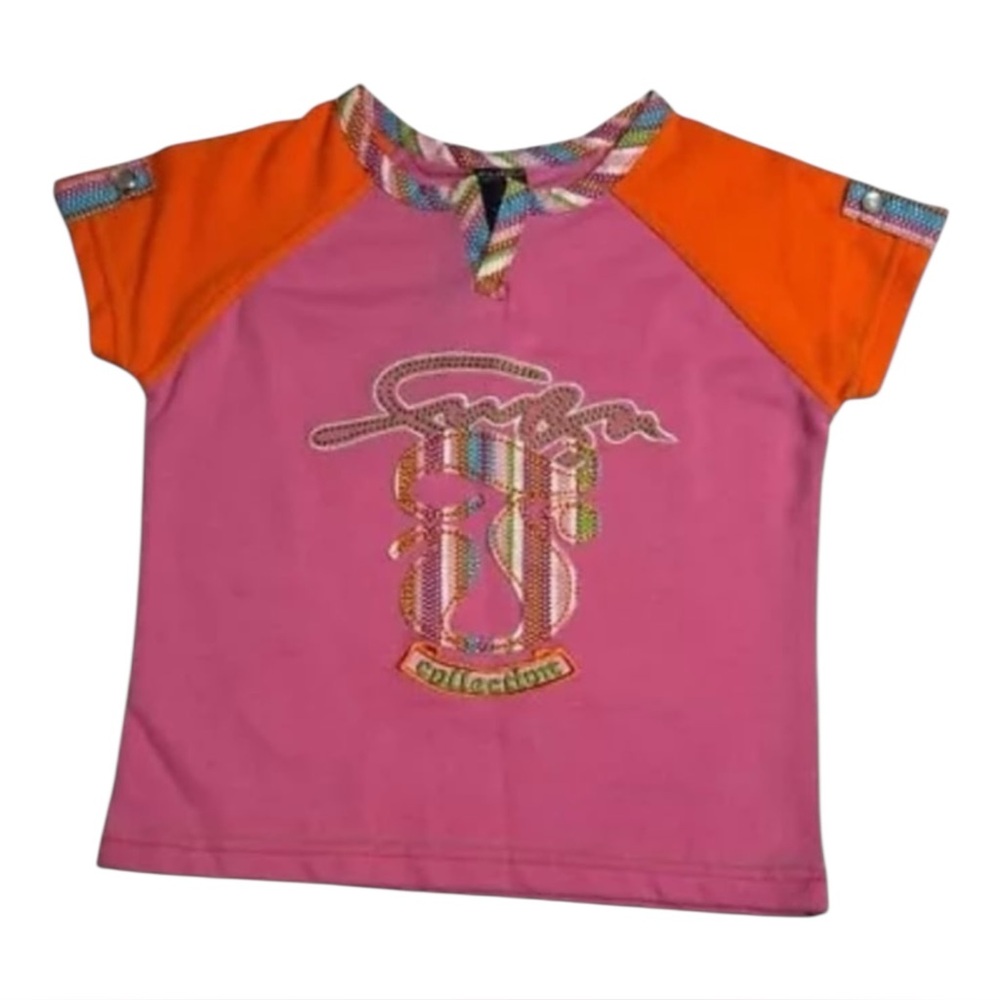 Fubu Y2K Pink Girl's Vintage Shirt NWT Sz M 5/6